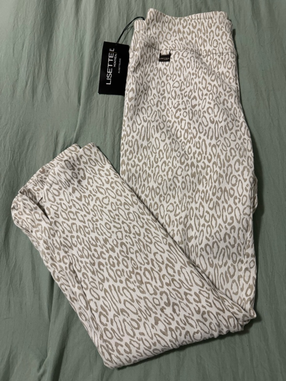 Lisette L Montréal Pull-On Pants Savanna Animal Print Tan Size 8 NWT - Picture 2 of 7